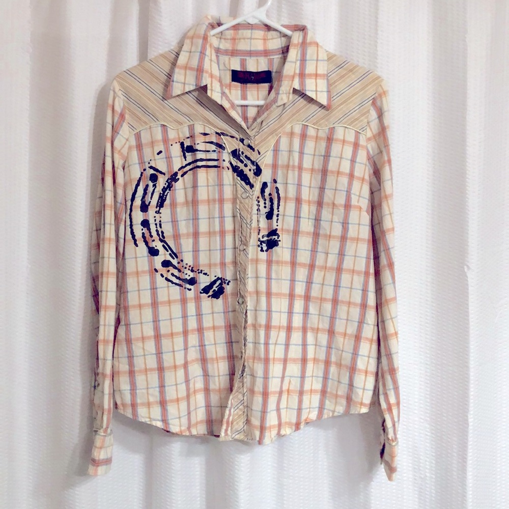 Raw 7 Western long sleeve button up shirt